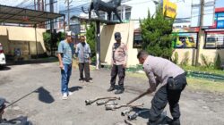 Polsek Leles Polres Garut Kembali Tertibkan Knalpot Brong, Enam Motor Diamankan