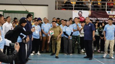 Buka Kejurda Voli U-18 se-Jawa Barat, Bupati Garut Dorong Sport Tourism dan Perlindungan Atlet melalui BPJS