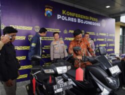 Polres Bojonegoro Ungkap Dua Kasus Curanmor, Dua Tersangka Diamankan