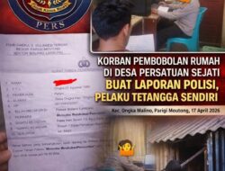 Laporan Polisi Dibuat, Kasus Pembobolan Rumah di Ongka Malino Mengarah ke Tetangga Sendiri