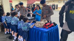 Tanamkan Edukasi Sejak Dini, Satbrimob Polda Kaltim Terima Kunjungan Siswa TK Yayasan Bethel Berkat Balikpapan