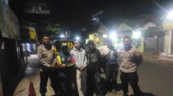 Patroli Malam Polsek Wanaraja Aktifkan Siskamling, Warga Diajak Tingkatkan Kewaspadaan