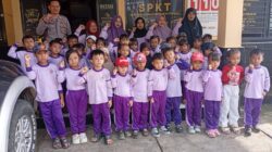 Polsek Bungbulang Terima Kunjungan PAUD KB Amanah Bunda, Tanamkan Cinta Polisi Sejak Dini