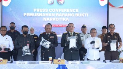 Polda Jatim Musnahkan 22,226 Kg Kokain, Tegaskan Komitmen Perang Melawan Narkoba