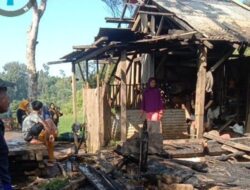 Rumah Warga di Kampung Cijahe Mekarbakti Ludes Terbakar, Satu Korban Dilarikan ke Puskesmas Bungbulang 