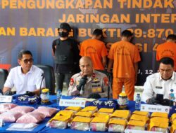 Sikat Narkoba ! Th 2025 Polda Riau sita Nakroba 2 ton lebih, sampai april 2026 sdh mencapai 213 Kg