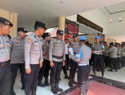 Sipropam Polres Kutim Cek Ketat Personel Pengamanan Unjuk Rasa, Pastikan Tanpa Senpi