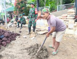 Semangat Luar Biasa, Ruli Ikut Serta Bangun Jalan di TMMD ke-128 Garut