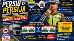 Jelang Big Match Persib vs Persija, Satlantas Polres Sumedang Berlakukan Pengalihan Arus Lalu Lintas Sumbu 3 ke Atas