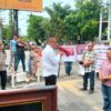 Massa Aksi Keluarga Korban Penganiayaan Brutal Meminta Polrestabes Medan Secepatnya Menyerahkan Tersangka dan Barang Bukti ke Kejaksaan