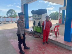 Antisipasi Pengetap dan Kelangkaan, Polsek Bengalon Monitoring SPBU