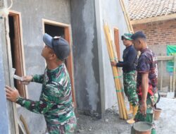 Serda Edi Kusnadi, Anggota Koramil 1103/Sucinaraja, Tekun Kerjakan Pembangunan Rutilahu dalam Giat TMMD ke-128 Kodim 0611/Garut