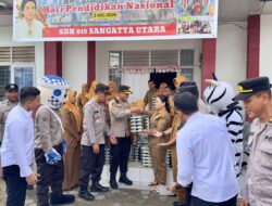 SPPG Polres Kutim Salurkan Perdana MBG di SDN 015, Targetkan 3.000 Penerima Manfaat