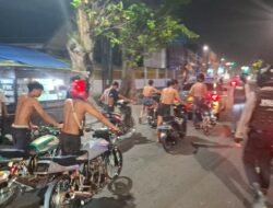 Patroli Pleton Siaga Polres Pasuruan Kota Amankan 14 Motor Diduga Balap Liar