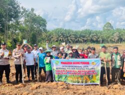 Satu Desa Satu Hektar, Polsek Rantau Pulung Kawal Ketahanan Pangan di Manunggal Jaya