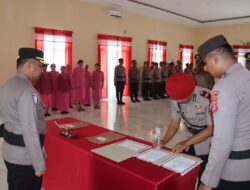 Sertijab Pejabat Utama Polres Buol, Kapolres Tekankan Profesionalisme dan Pelayanan Prima