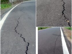 Diduga Dikerjakan Asal-asalan, Proyek IJD 2025 Ruas Ponipingan–Inalatan Mulai Rusak, Warga Keluhkan Aspal Retak