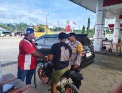 Polsek Teluk Pandan Cek Ketersediaan BBM di SPBU, Pastikan Pasokan Aman untuk Masyarakat