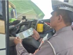 Jelang Libur Idul Adha 1447 H, Polres Kutim Perketat Pengawasan dan Ramp Check Kendaraan Angkutan