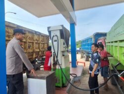 Pastikan Stok BBM Aman dan Tidak Ada Panic Buying, Polsek Bengalon Monitoring Sejumlah SPBU