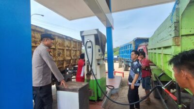 Pastikan Stok BBM Aman dan Tidak Ada Panic Buying, Polsek Bengalon Monitoring Sejumlah SPBU