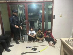 Patroli Dini Hari, Brimob Polda Sumut Amankan Sembilan Terduga Pelaku Tawuran dan Balap Liar