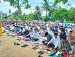 Khidmat Sholat Idul Adha 1447 H di Desa Tanjung Raya, Warga dan Pemerintah Bersatu dalam Kebersamaan