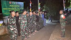Kapten Inf Jajang Pimpin Apel Malam, Pastikan Kesiapan dan Kedisiplinan Satgas TMMD ke-128 Kodim 0611/Garut