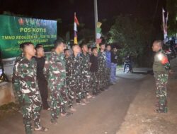 Kapten Inf Jajang Pimpin Apel Malam, Pastikan Kesiapan dan Kedisiplinan Satgas TMMD ke-128 Kodim 0611/Garut