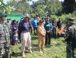 Tanam Pohon Cengkeh, Satgas TMMD ke-128 Kodim 0611/Garut Laksanakan Program Unggulan KASAD Bidang Penghijauan