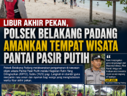 Libur akhir Pekan, Polsek Belakang Padang Amankan Tempat Wisata Pantai Pasir Putih