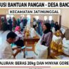 Desa Banjarsari Bagikan Bantuan Pangan Beras 20kg dan minyak 4 liter, Berjalan Dengan Lancar 