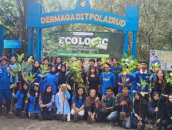 Jaga Kelestarian Alam, Ditpolairud Polda Kaltim Bersama Mahasiswa ITK Balikpapan Tanam Pohon Mangrove