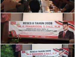 Anggota DPRA Tgk H. Muharuddin Gelar Reses II Tahun 2026, Serap Aspirasi Masyarakat Terkait Pascabanjir dan Infrastruktur