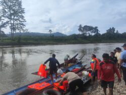 Polisi dan Warga Lanjutkan Pencarian Korban Tenggelam di Sungai Melenyu