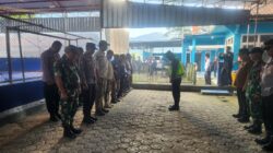 Jaga Kondusifitas Pilkades PAW Wangunjaya, Tim Pengamanan Gelar Apel Kesiapsiagaan