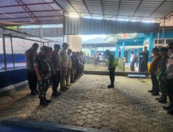 Jaga Kondusifitas Pilkades PAW Wangunjaya, Tim Pengamanan Gelar Apel Kesiapsiagaan