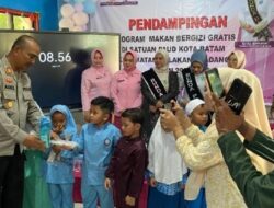 Polsek Belakang Padang Dampingi Program Makan Bergizi Gratis untuk Anak PAUD dan TK