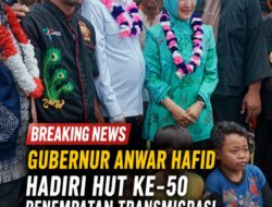 Gubernur Anwar Hafid Hadiri HUT ke-50 Penempatan Transmigrasi di Tinombala, Disambut Antusias Masyarakat Ongka Malino