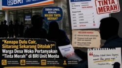 ‎”Kenapa Dulu Cair, Sekarang Ditolak?” Warga Desa Woko Pertanyakan Status “Tinta Merah” di BRI Unit Monta