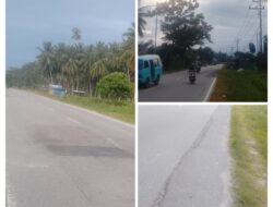 PPK Belum Merespons Konfirmasi Media, Tambalan Jalan Nasional di Mepanga Dilaporkan Terkelupas dan Bergelombang
