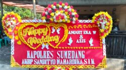 Kapolres Sumedang Sampaikan Ucapan Selamat Menempuh Hidup Baru untuk Anggit dan Ajis