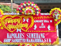 Kapolres Sumedang Sampaikan Ucapan Selamat Menempuh Hidup Baru untuk Anggit dan Ajis