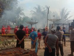 Kebakaran Bedeng 6 Pintu di Patih Galung Prabumulih Barat, Kerugian Diperkirakan Capai Ratusan Juta Rupiah