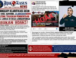 Tanggapi Klarifikasi di Media Sosial, Kaperwil JejakKasusNews Sulteng Tegaskan Pemberitaan Soal Lansia di Desa Lembantonga Bukan Hoaks