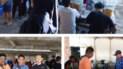593 KPM di Tanjung Sari Terima Bantuan Pangan Bulog, Total 3.428 Warga Belakang Padang Jadi Penerima Manfaat