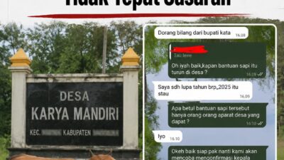 Didata Tapi Tak Menerima, Warga Karya Mandiri Keluhkan Bantuan Sapi Diduga Tidak Tepat Sasaran