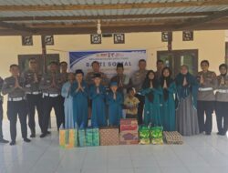 Sambut Hari Bhayangkara ke-80, Satlantas Polres Kutim Salurkan Bantuan Sembako ke Pondok Pesantren