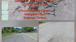 Baru Ditambal, Sudah Rusak! Preservasi Jalan BPJN Sulteng Wilayah PPK 1.1 Dipertanyakan