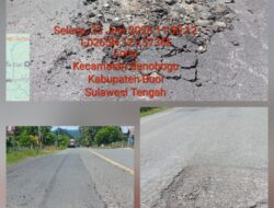 Baru Ditambal, Sudah Rusak! Preservasi Jalan BPJN Sulteng Wilayah PPK 1.1 Dipertanyakan
